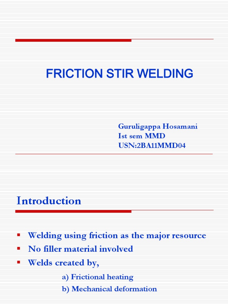 Friction Stir Welding | PDF | Welding | Construction