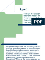 Topic 2 - Models of Comprehensive