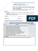 Chestionar 2. Evaluare Cadrului Didactic de Catre Studenti If (ZI) 2013