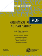 Matematica Para No Matematicos