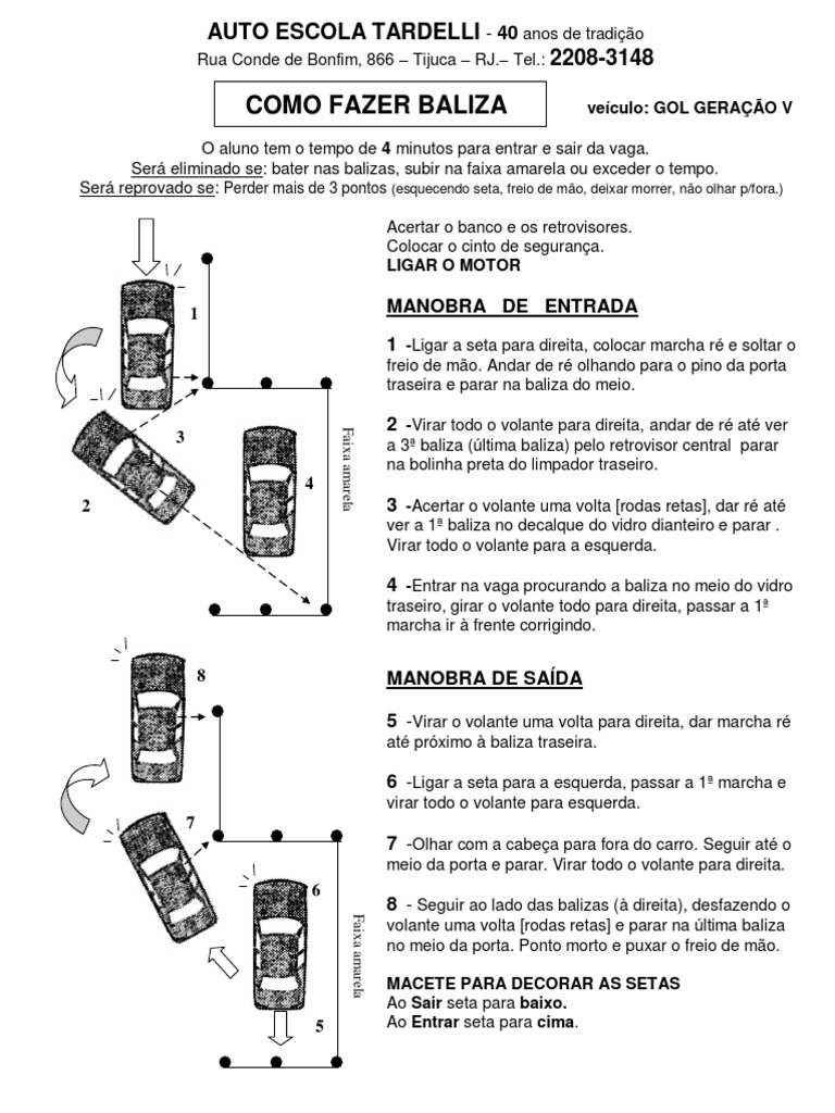 Passo a Passo da Baliza em 3 Pontos | PDF
