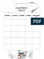 Equipment Bingo