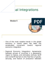 Module 5 Regional Integrations