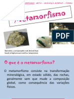 Metamorfismo: fatores e tipos de rochas