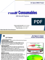 Printer Consumable Process Six Sigma Case Study