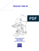 Zeiss Visulas YAG III 2005 - User Manual (En, De, FR, Es)