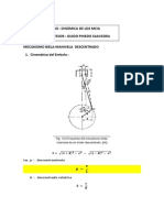 Dinámica del mecanismo biela-manivela descentrado