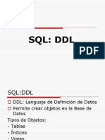 SQL DDL