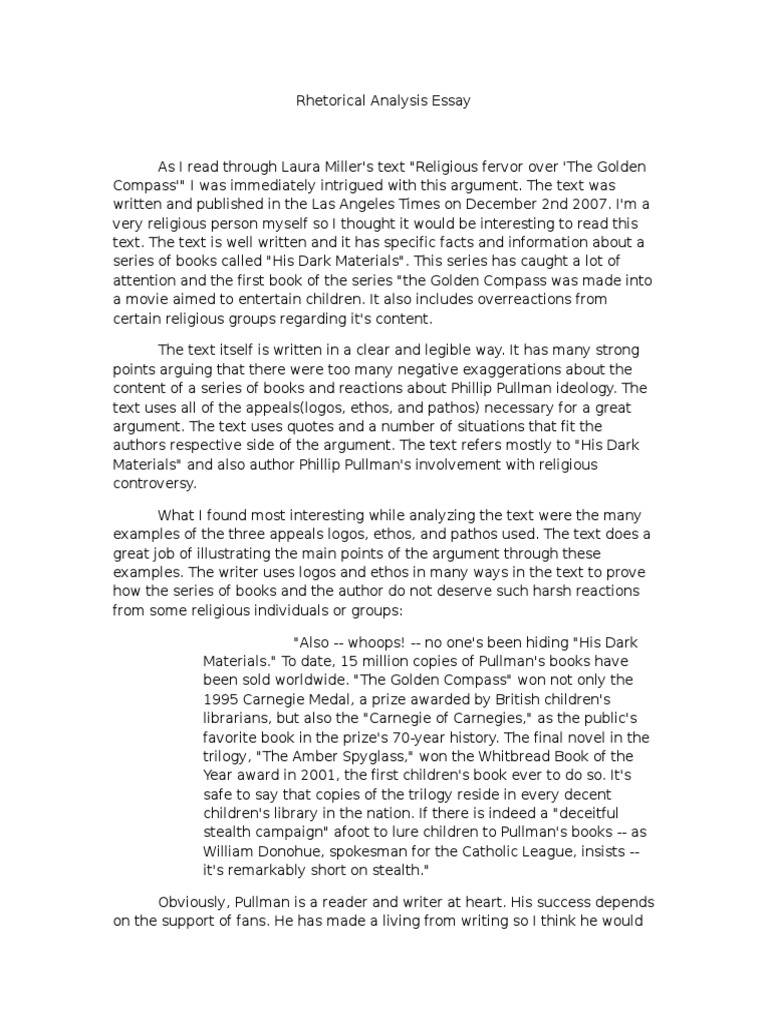 Examples of rhetorical essay papers image