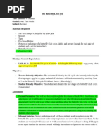 the butterfly life cycle