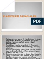 Klasifikasi Bahan Alam