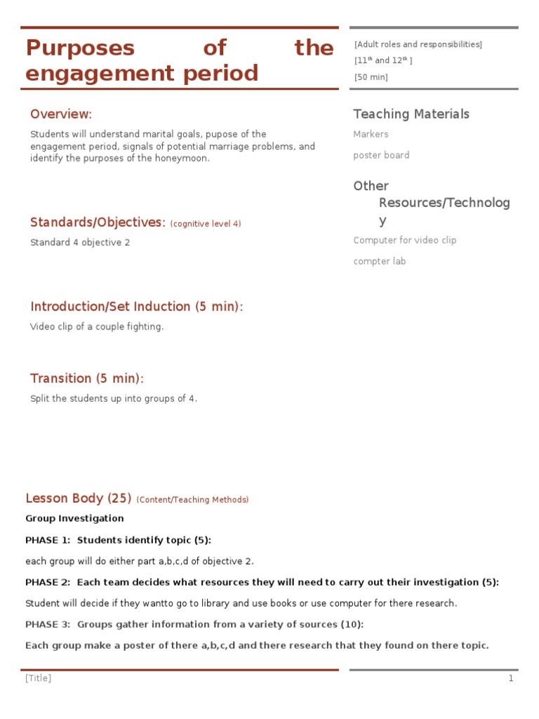 Lesson Plan 7 | PDF