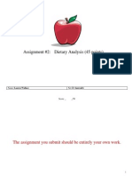 Dietary Analysis Assignment