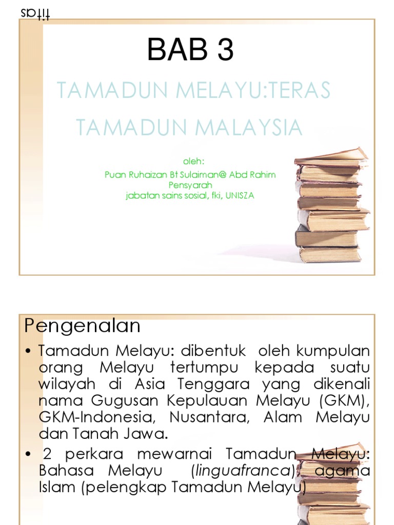 BAB 3 Tamadun Melayu  PDF