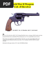 World War II Weapons - The Colt .45 Revolver (M1917)