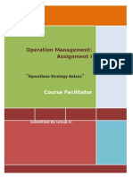Report On Operations Strategy Galanz