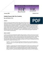 Healing Trauma in War Torn Countries: January, 2009 Volume 9, No. 1