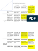 Portfolio Revised Document Rubric