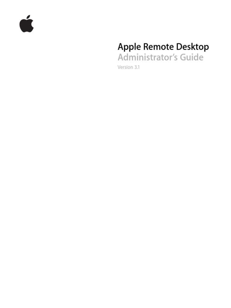 Apple Remote Desktop Administrators Guide | PDF | Installation ...