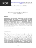 Stress Loops Effect in Ductile Failure of Mild Steel: O.O. Oluwole