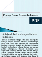 Konsep Dasar Bahasa Indonesia