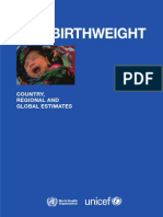 Low Birthweight From EY