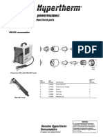 Hypertherm Powermax 190C Plasma Hand Torch Parts