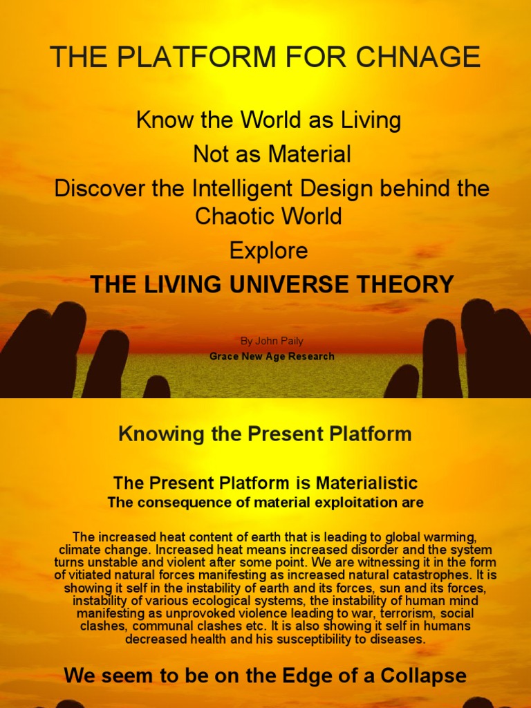 Living Universe Theory: A Path to Truth | PDF | Mind | Creator Deity