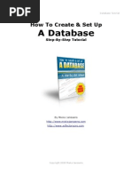 How To Create & SetUp A DataBase Step-By-Step