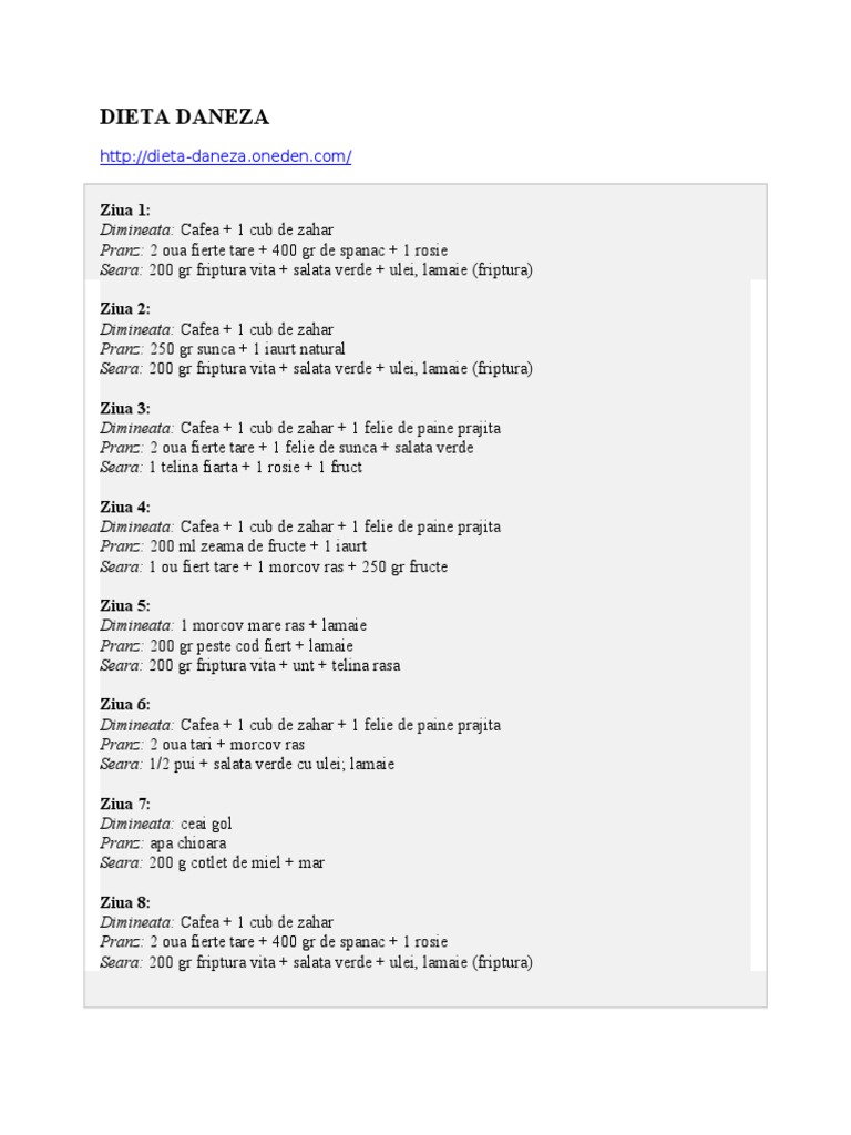 dieta daneza ziua 6 plan de dieta pdf