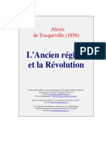 Tocqueville-L'Ancien Régime et la révolution