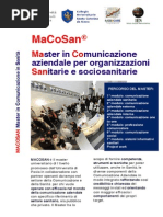 UNIVERSITA' di PAVIA “Master in Comunicazione aziendale per organizzazioni sanitarie e sociosanitarie”
