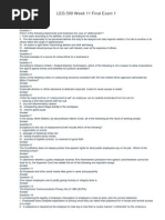 Download LEG 500 Week 11 Final Exam 1 by DanauHayees SN191104707 doc pdf