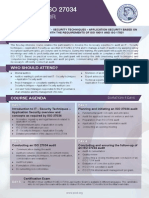 ISO 27034 Lead Auditor - Two Page Brochure