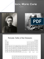 Mendeleev, Marie Curie: by Gina