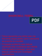 SINDROMUL FEBRIL