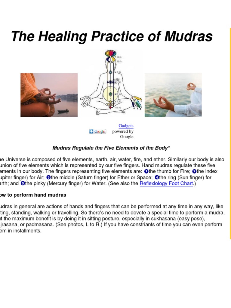 The Healing Practice of Mudras | PDF | Kundalini Yoga | Kundalini