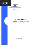 Privatisation. Bilan et perspectives. Décembre 2007