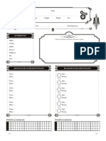 Brass & Steel RPG Character Sheets