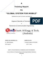 Training Report On GSM (Global System For Mobile)