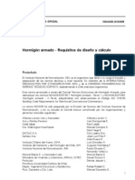 NCH 430 Of.2008-Esta Se Refiere Básicamente A Hormigón Armado - REQUISITOS DE DISEÑO Y CALCULO