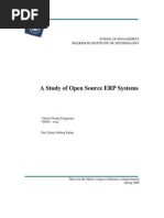 Open Source ERP Systems Thesis