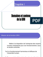 Domaines Et Contenu Du GRH