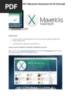 How To Install OS X Mavericks Hackintosh On PC