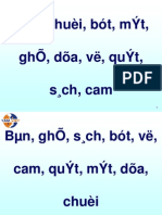 B N, Chuèi, Bót, Mýt, Ghõ, Dõa, Vë, Quýt, S CH, Cam
