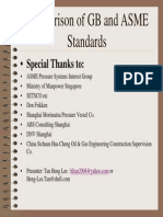 Comparison of GB & ASME Standards