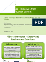 Energy Storage - Initiatives From Alberta's Innovation System
