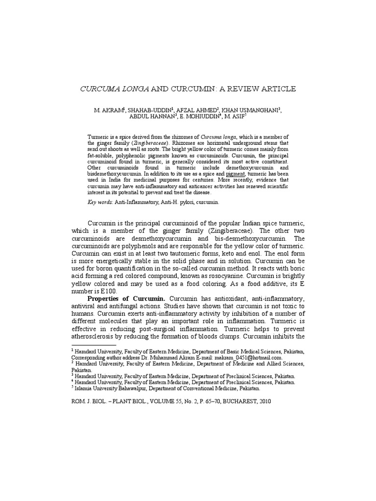 Turmeric curcumin studies image