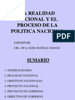 Realidad Nacional Proceso Politica