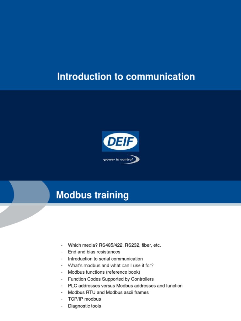 Modbus Training Overview and Examples | PDF